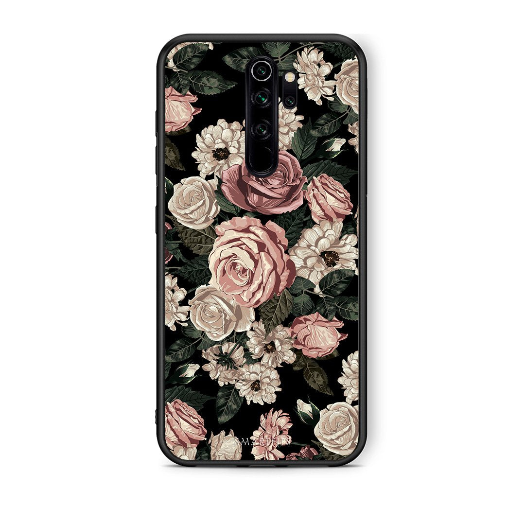4 - Xiaomi Redmi Note 8 Pro Wild Roses Flower case, cover, bumper