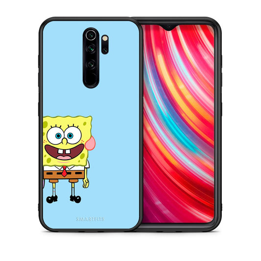 Θήκη Xiaomi Redmi Note 8 Pro Friends Bob από τη Smartfits με σχέδιο στο πίσω μέρος και μαύρο περίβλημα | Xiaomi Redmi Note 8 Pro Friends Bob case with colorful back and black bezels