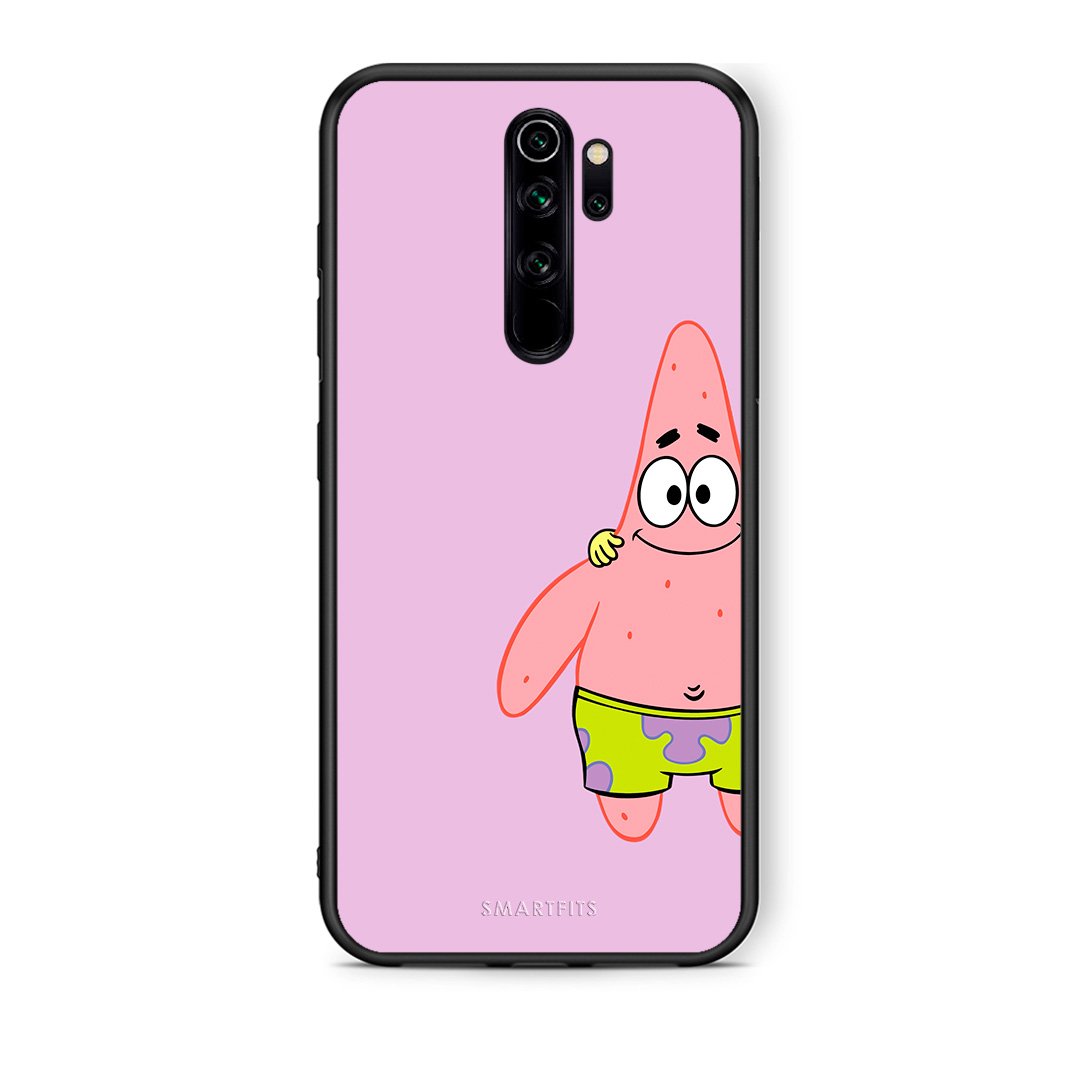 Xiaomi Redmi Note 8 Pro  Friends Patrick θήκη από τη Smartfits με σχέδιο στο πίσω μέρος και μαύρο περίβλημα | Smartphone case with colorful back and black bezels by Smartfits