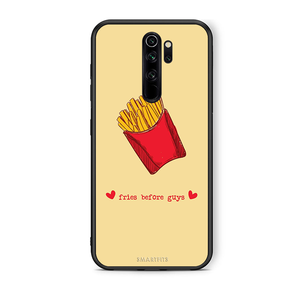 Xiaomi Redmi Note 8 Pro Fries Before Guys Θήκη Αγίου Βαλεντίνου από τη Smartfits με σχέδιο στο πίσω μέρος και μαύρο περίβλημα | Smartphone case with colorful back and black bezels by Smartfits