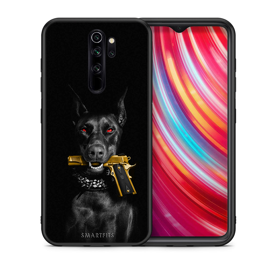 Θήκη Αγίου Βαλεντίνου Xiaomi Redmi Note 8 Pro Golden Gun από τη Smartfits με σχέδιο στο πίσω μέρος και μαύρο περίβλημα | Xiaomi Redmi Note 8 Pro Golden Gun case with colorful back and black bezels
