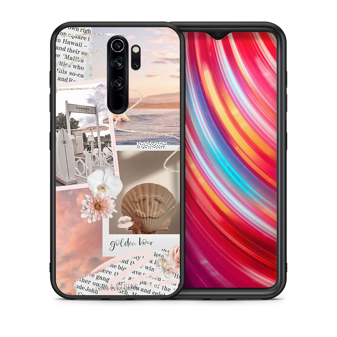 Θήκη Αγίου Βαλεντίνου Xiaomi Redmi Note 8 Pro Golden Hour από τη Smartfits με σχέδιο στο πίσω μέρος και μαύρο περίβλημα | Xiaomi Redmi Note 8 Pro Golden Hour case with colorful back and black bezels