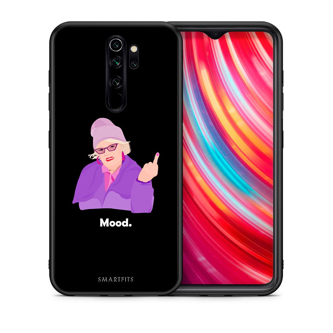 Θήκη Xiaomi Redmi Note 8 Pro Grandma Mood Black από τη Smartfits με σχέδιο στο πίσω μέρος και μαύρο περίβλημα | Xiaomi Redmi Note 8 Pro Grandma Mood Black case with colorful back and black bezels