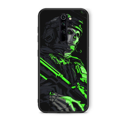 Xiaomi Redmi Note 8 Pro Green Soldier Θήκη Αγίου Βαλεντίνου από τη Smartfits με σχέδιο στο πίσω μέρος και μαύρο περίβλημα | Smartphone case with colorful back and black bezels by Smartfits
