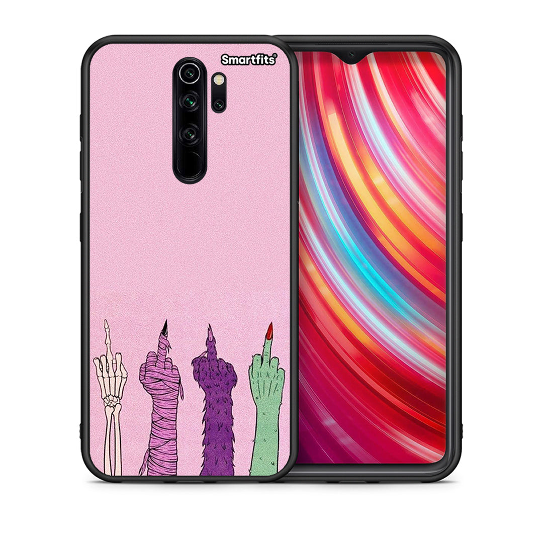 Θήκη Xiaomi Redmi Note 8 Pro Halloween Be A Lady από τη Smartfits με σχέδιο στο πίσω μέρος και μαύρο περίβλημα | Xiaomi Redmi Note 8 Pro Halloween Be A Lady case with colorful back and black bezels