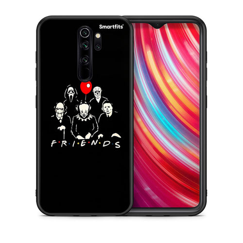 Θήκη Xiaomi Redmi Note 8 Pro Halloween Friends από τη Smartfits με σχέδιο στο πίσω μέρος και μαύρο περίβλημα | Xiaomi Redmi Note 8 Pro Halloween Friends case with colorful back and black bezels