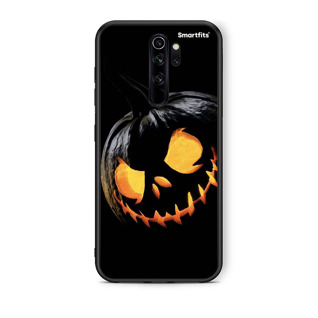 Xiaomi Redmi Note 8 Pro Halloween Scary Pumpkin Θήκη από τη Smartfits με σχέδιο στο πίσω μέρος και μαύρο περίβλημα | Smartphone case with colorful back and black bezels by Smartfits