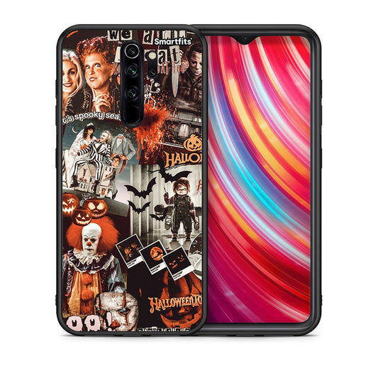 Θήκη Xiaomi Redmi Note 8 Pro Halloween Spooky Season από τη Smartfits με σχέδιο στο πίσω μέρος και μαύρο περίβλημα | Xiaomi Redmi Note 8 Pro Halloween Spooky Season case with colorful back and black bezels