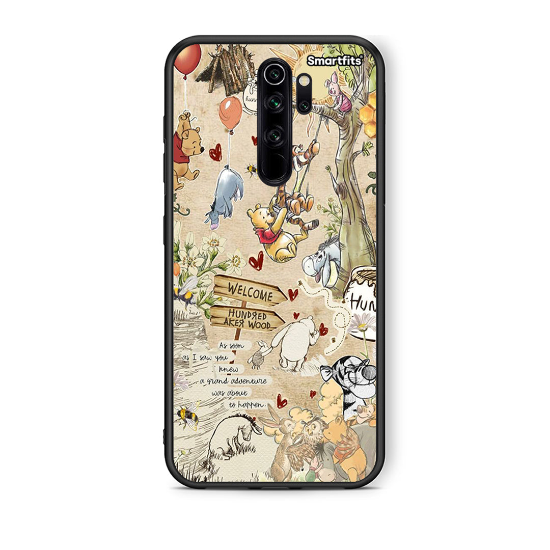 Xiaomi Redmi Note 8 Pro Happy Friends θήκη από τη Smartfits με σχέδιο στο πίσω μέρος και μαύρο περίβλημα | Smartphone case with colorful back and black bezels by Smartfits