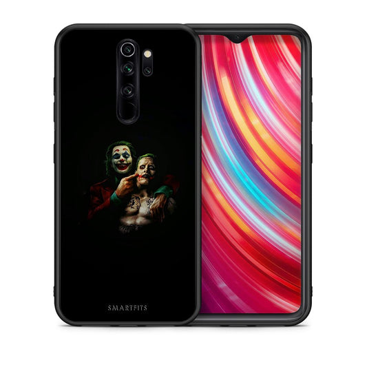 Θήκη Xiaomi Redmi Note 8 Pro Clown Hero από τη Smartfits με σχέδιο στο πίσω μέρος και μαύρο περίβλημα | Xiaomi Redmi Note 8 Pro Clown Hero case with colorful back and black bezels