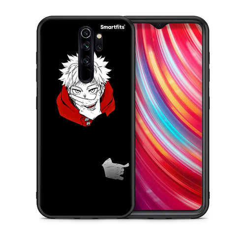 Θήκη Xiaomi Redmi Note 8 Pro Itadori Anime από τη Smartfits με σχέδιο στο πίσω μέρος και μαύρο περίβλημα | Xiaomi Redmi Note 8 Pro Itadori Anime case with colorful back and black bezels