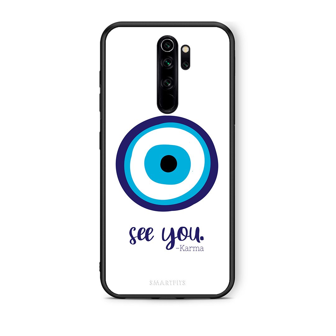 Xiaomi Redmi Note 8 Pro Karma Says θήκη από τη Smartfits με σχέδιο στο πίσω μέρος και μαύρο περίβλημα | Smartphone case with colorful back and black bezels by Smartfits
