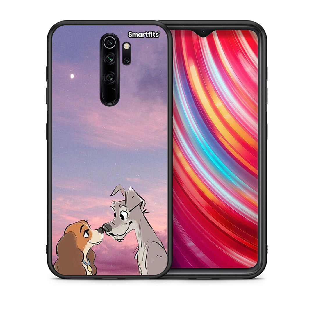 Θήκη Xiaomi Redmi Note 8 Pro Lady And Tramp από τη Smartfits με σχέδιο στο πίσω μέρος και μαύρο περίβλημα | Xiaomi Redmi Note 8 Pro Lady And Tramp case with colorful back and black bezels
