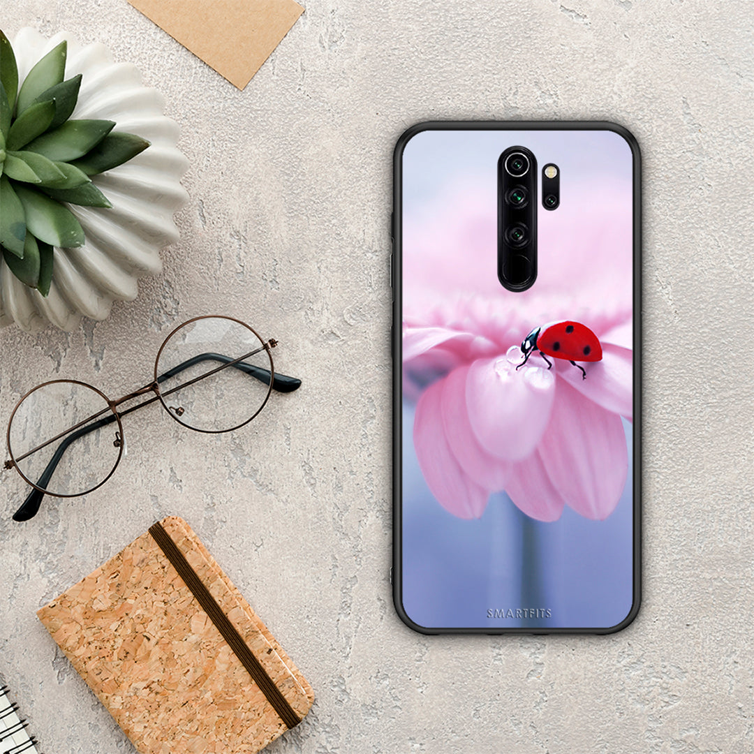 Ladybug Flower - Xiaomi Redmi Note 8 Pro θήκη