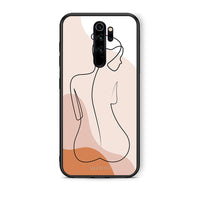 Thumbnail for Xiaomi Redmi Note 8 Pro LineArt Woman θήκη από τη Smartfits με σχέδιο στο πίσω μέρος και μαύρο περίβλημα | Smartphone case with colorful back and black bezels by Smartfits