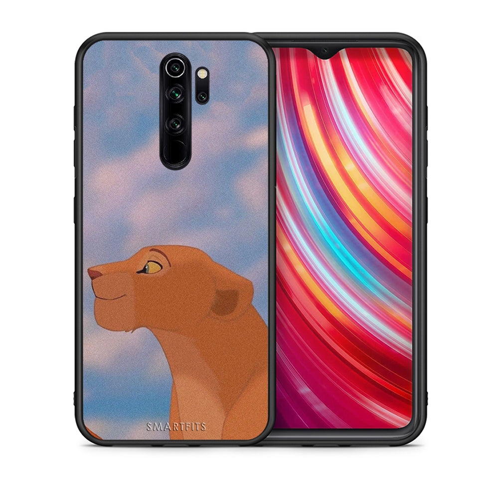 Θήκη Αγίου Βαλεντίνου Xiaomi Redmi Note 8 Pro Lion Love 2 από τη Smartfits με σχέδιο στο πίσω μέρος και μαύρο περίβλημα | Xiaomi Redmi Note 8 Pro Lion Love 2 case with colorful back and black bezels