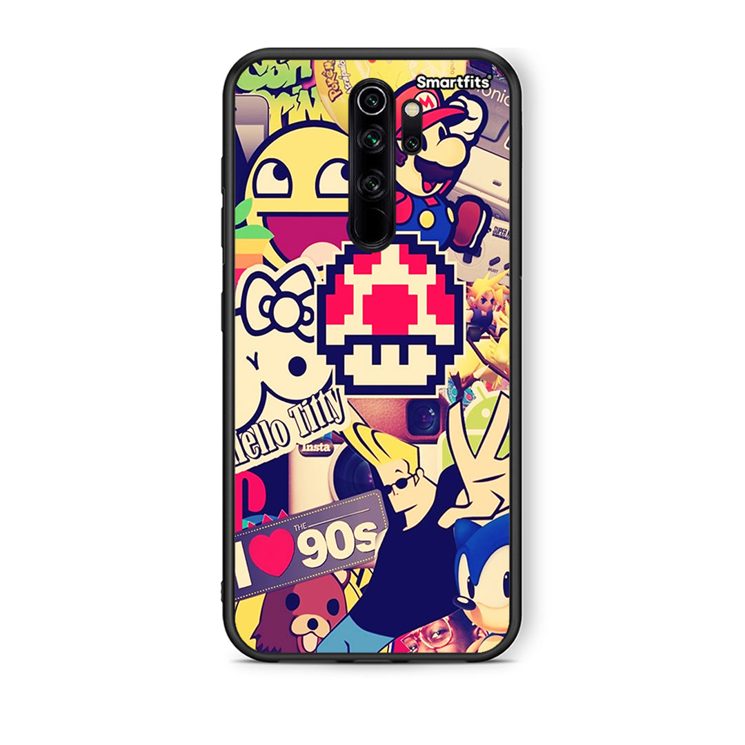Xiaomi Redmi Note 8 Pro Love The 90s θήκη από τη Smartfits με σχέδιο στο πίσω μέρος και μαύρο περίβλημα | Smartphone case with colorful back and black bezels by Smartfits