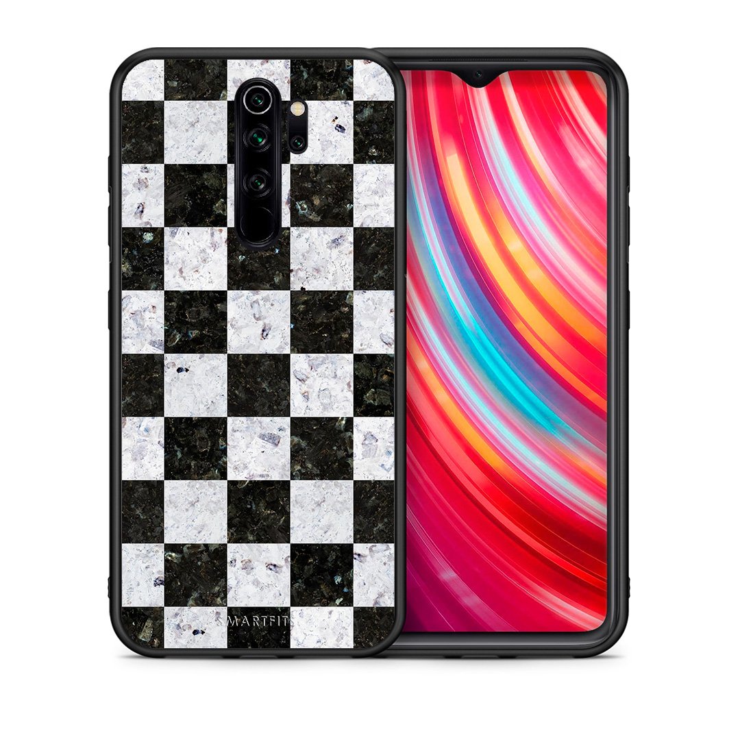 Θήκη Xiaomi Redmi Note 8 Pro Square Geometric Marble από τη Smartfits με σχέδιο στο πίσω μέρος και μαύρο περίβλημα | Xiaomi Redmi Note 8 Pro Square Geometric Marble case with colorful back and black bezels