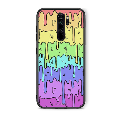 Xiaomi Redmi Note 8 Pro Melting Rainbow θήκη από τη Smartfits με σχέδιο στο πίσω μέρος και μαύρο περίβλημα | Smartphone case with colorful back and black bezels by Smartfits