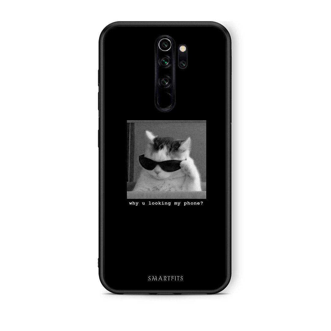 Xiaomi Redmi Note 8 Pro Meme Cat θήκη από τη Smartfits με σχέδιο στο πίσω μέρος και μαύρο περίβλημα | Smartphone case with colorful back and black bezels by Smartfits