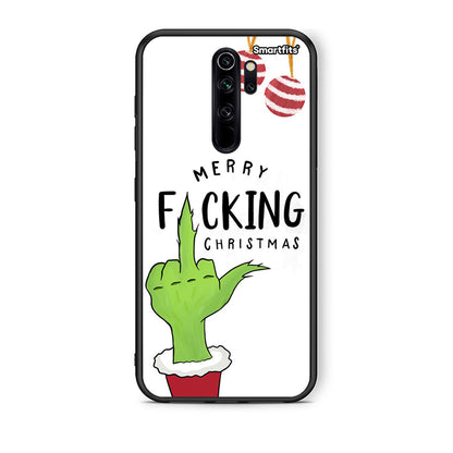 Xiaomi Redmi Note 8 Pro Merry F Xmas θήκη από τη Smartfits με σχέδιο στο πίσω μέρος και μαύρο περίβλημα | Smartphone case with colorful back and black bezels by Smartfits