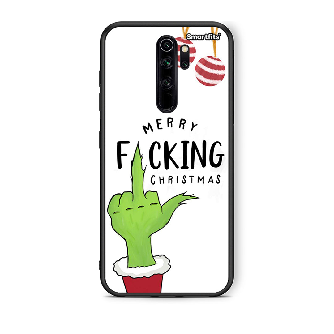 Xiaomi Redmi Note 8 Pro Merry F Xmas θήκη από τη Smartfits με σχέδιο στο πίσω μέρος και μαύρο περίβλημα | Smartphone case with colorful back and black bezels by Smartfits