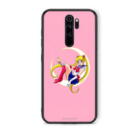 Thumbnail for Xiaomi Redmi Note 8 Pro Moon Girl θήκη από τη Smartfits με σχέδιο στο πίσω μέρος και μαύρο περίβλημα | Smartphone case with colorful back and black bezels by Smartfits