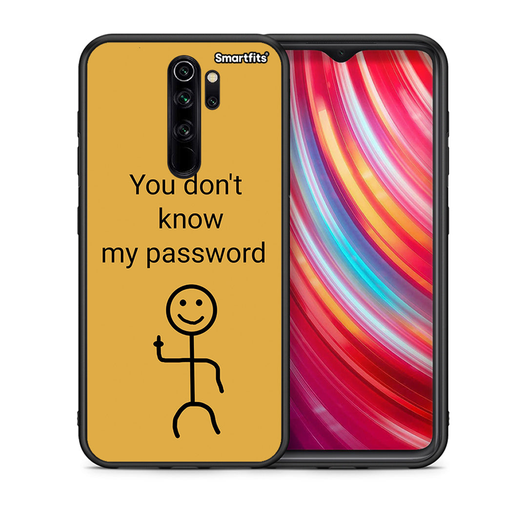 Θήκη Xiaomi Redmi Note 8 Pro My Password από τη Smartfits με σχέδιο στο πίσω μέρος και μαύρο περίβλημα | Xiaomi Redmi Note 8 Pro My Password case with colorful back and black bezels