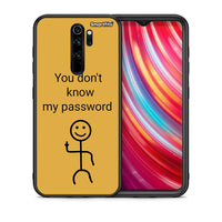 Thumbnail for Θήκη Xiaomi Redmi Note 8 Pro My Password από τη Smartfits με σχέδιο στο πίσω μέρος και μαύρο περίβλημα | Xiaomi Redmi Note 8 Pro My Password case with colorful back and black bezels