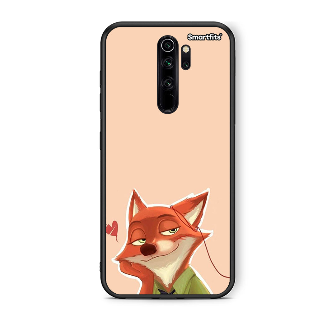 Xiaomi Redmi Note 8 Pro Nick Wilde And Judy Hopps Love 1 θήκη από τη Smartfits με σχέδιο στο πίσω μέρος και μαύρο περίβλημα | Smartphone case with colorful back and black bezels by Smartfits