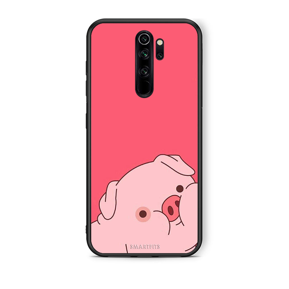 Xiaomi Redmi Note 8 Pro Pig Love 1 Θήκη Αγίου Βαλεντίνου από τη Smartfits με σχέδιο στο πίσω μέρος και μαύρο περίβλημα | Smartphone case with colorful back and black bezels by Smartfits