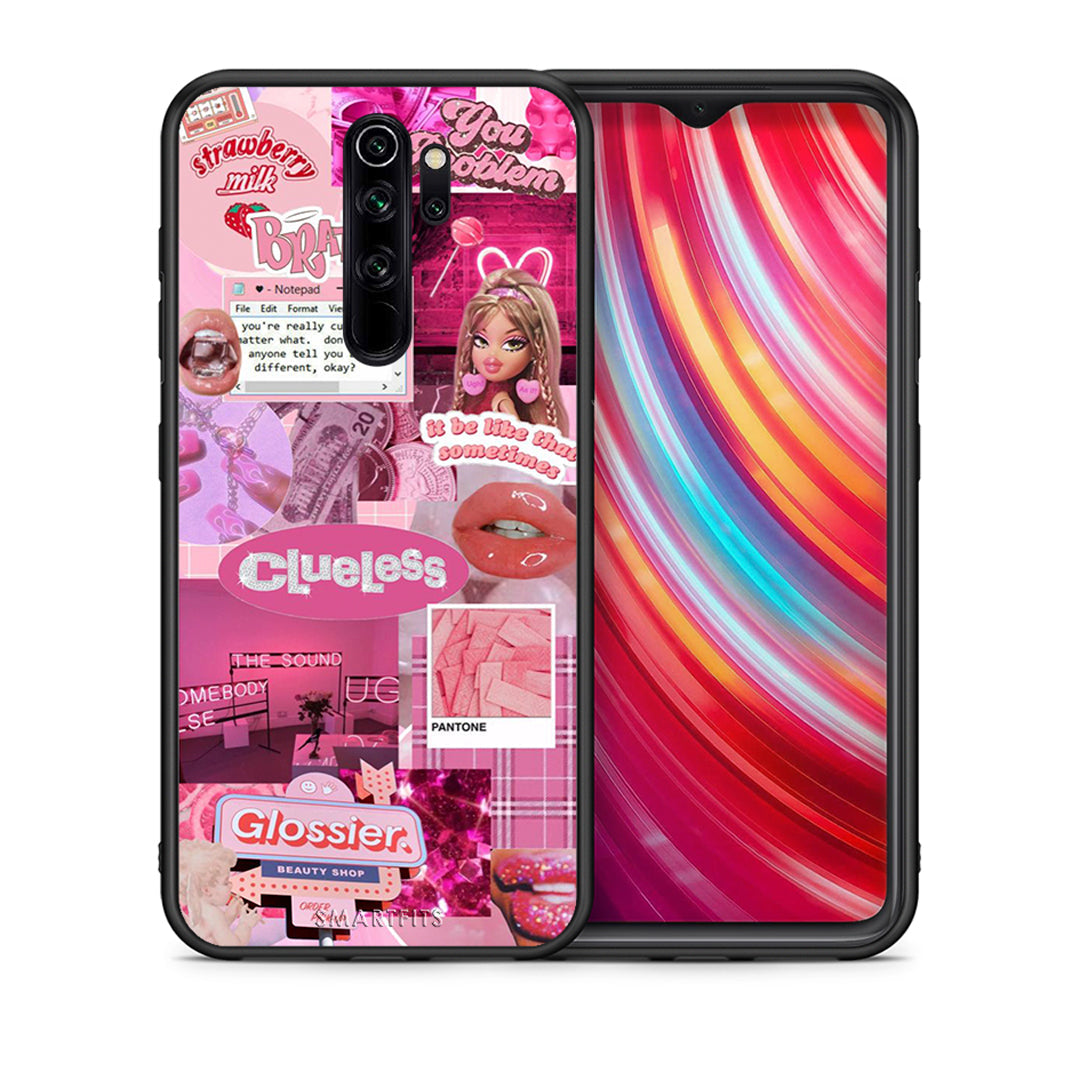 Θήκη Αγίου Βαλεντίνου Xiaomi Redmi Note 8 Pro Pink Love από τη Smartfits με σχέδιο στο πίσω μέρος και μαύρο περίβλημα | Xiaomi Redmi Note 8 Pro Pink Love case with colorful back and black bezels
