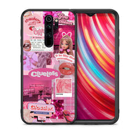 Thumbnail for Θήκη Αγίου Βαλεντίνου Xiaomi Redmi Note 8 Pro Pink Love από τη Smartfits με σχέδιο στο πίσω μέρος και μαύρο περίβλημα | Xiaomi Redmi Note 8 Pro Pink Love case with colorful back and black bezels