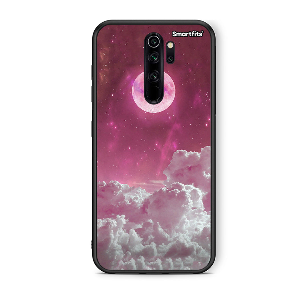 Xiaomi Redmi Note 8 Pro Pink Moon Θήκη από τη Smartfits με σχέδιο στο πίσω μέρος και μαύρο περίβλημα | Smartphone case with colorful back and black bezels by Smartfits