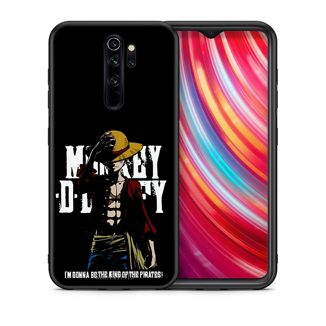 Θήκη Xiaomi Redmi Note 8 Pro Pirate King από τη Smartfits με σχέδιο στο πίσω μέρος και μαύρο περίβλημα | Xiaomi Redmi Note 8 Pro Pirate King case with colorful back and black bezels