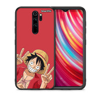 Thumbnail for Θήκη Xiaomi Redmi Note 8 Pro Pirate Luffy από τη Smartfits με σχέδιο στο πίσω μέρος και μαύρο περίβλημα | Xiaomi Redmi Note 8 Pro Pirate Luffy case with colorful back and black bezels
