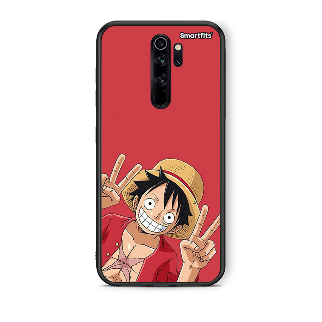 Xiaomi Redmi Note 8 Pro Pirate Luffy Θήκη από τη Smartfits με σχέδιο στο πίσω μέρος και μαύρο περίβλημα | Smartphone case with colorful back and black bezels by Smartfits