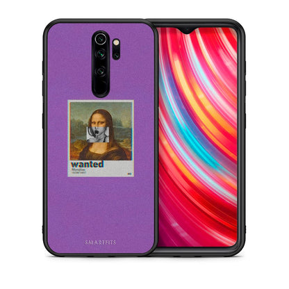 Θήκη Xiaomi Redmi Note 8 Pro Monalisa Popart από τη Smartfits με σχέδιο στο πίσω μέρος και μαύρο περίβλημα | Xiaomi Redmi Note 8 Pro Monalisa Popart case with colorful back and black bezels