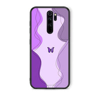 Thumbnail for Xiaomi Redmi Note 8 Pro Purple Mariposa Θήκη Αγίου Βαλεντίνου από τη Smartfits με σχέδιο στο πίσω μέρος και μαύρο περίβλημα | Smartphone case with colorful back and black bezels by Smartfits