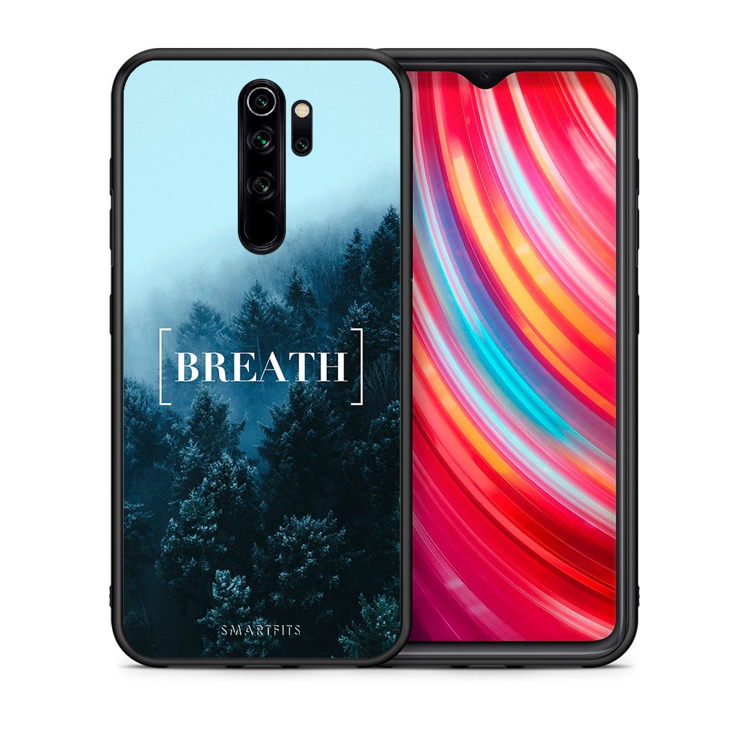 Θήκη Xiaomi Redmi Note 8 Pro Breath Quote από τη Smartfits με σχέδιο στο πίσω μέρος και μαύρο περίβλημα | Xiaomi Redmi Note 8 Pro Breath Quote case with colorful back and black bezels