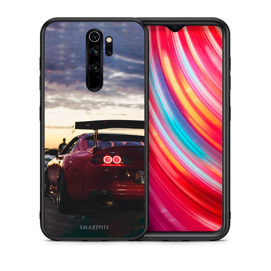 Θήκη Xiaomi Redmi Note 8 Pro Racing Supra από τη Smartfits με σχέδιο στο πίσω μέρος και μαύρο περίβλημα | Xiaomi Redmi Note 8 Pro Racing Supra case with colorful back and black bezels