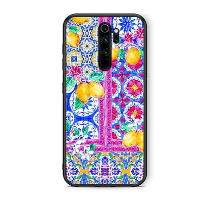 Xiaomi Redmi Note 8 Pro Retro Spring θήκη από τη Smartfits με σχέδιο στο πίσω μέρος και μαύρο περίβλημα | Smartphone case with colorful back and black bezels by Smartfits