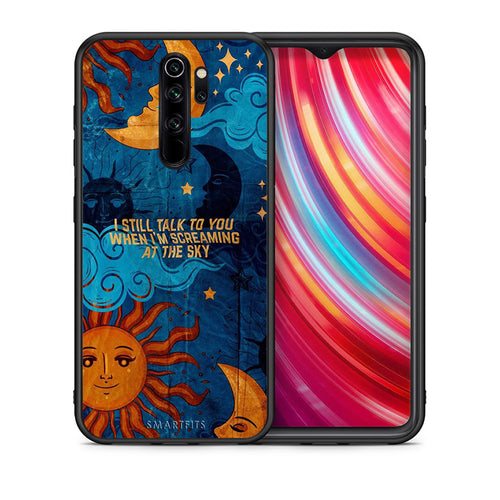 Θήκη Xiaomi Redmi Note 8 Pro Screaming Sky από τη Smartfits με σχέδιο στο πίσω μέρος και μαύρο περίβλημα | Xiaomi Redmi Note 8 Pro Screaming Sky case with colorful back and black bezels
