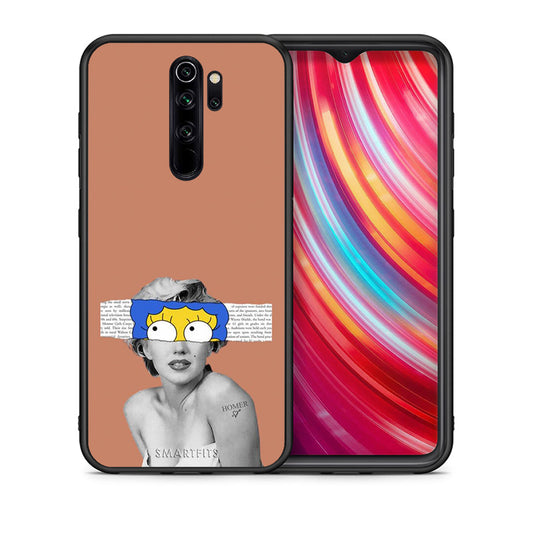 Θήκη Xiaomi Redmi Note 8 Pro Sim Merilyn από τη Smartfits με σχέδιο στο πίσω μέρος και μαύρο περίβλημα | Xiaomi Redmi Note 8 Pro Sim Merilyn case with colorful back and black bezels