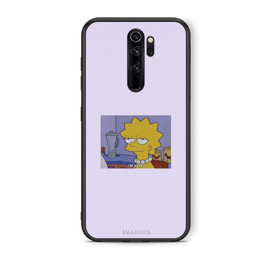 Xiaomi Redmi Note 8 Pro So Happy θήκη από τη Smartfits με σχέδιο στο πίσω μέρος και μαύρο περίβλημα | Smartphone case with colorful back and black bezels by Smartfits