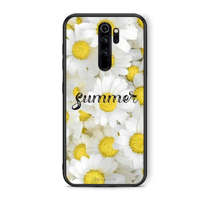 Xiaomi Redmi Note 8 Pro Summer Daisies Θήκη από τη Smartfits με σχέδιο στο πίσω μέρος και μαύρο περίβλημα | Smartphone case with colorful back and black bezels by Smartfits