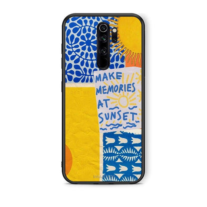 Xiaomi Redmi Note 8 Pro Sunset Memories Θήκη από τη Smartfits με σχέδιο στο πίσω μέρος και μαύρο περίβλημα | Smartphone case with colorful back and black bezels by Smartfits