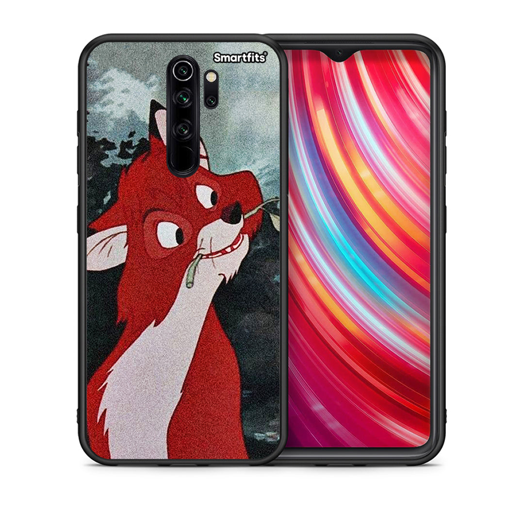 Θήκη Xiaomi Redmi Note 8 Pro Tod And Vixey Love 1 από τη Smartfits με σχέδιο στο πίσω μέρος και μαύρο περίβλημα | Xiaomi Redmi Note 8 Pro Tod And Vixey Love 1 case with colorful back and black bezels