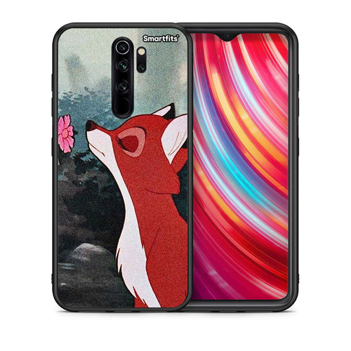 Θήκη Xiaomi Redmi Note 8 Pro Tod And Vixey Love 2 από τη Smartfits με σχέδιο στο πίσω μέρος και μαύρο περίβλημα | Xiaomi Redmi Note 8 Pro Tod And Vixey Love 2 case with colorful back and black bezels