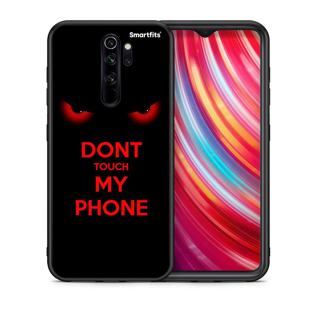 Θήκη Xiaomi Redmi Note 8 Pro Touch My Phone από τη Smartfits με σχέδιο στο πίσω μέρος και μαύρο περίβλημα | Xiaomi Redmi Note 8 Pro Touch My Phone case with colorful back and black bezels